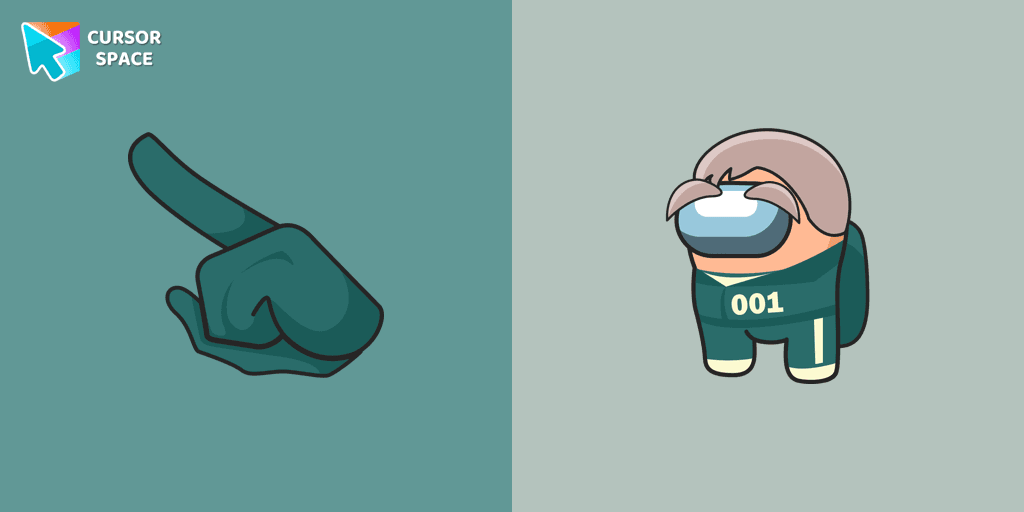 Among Us Squid Game Oh Il-Nam Character cursor cursor pack